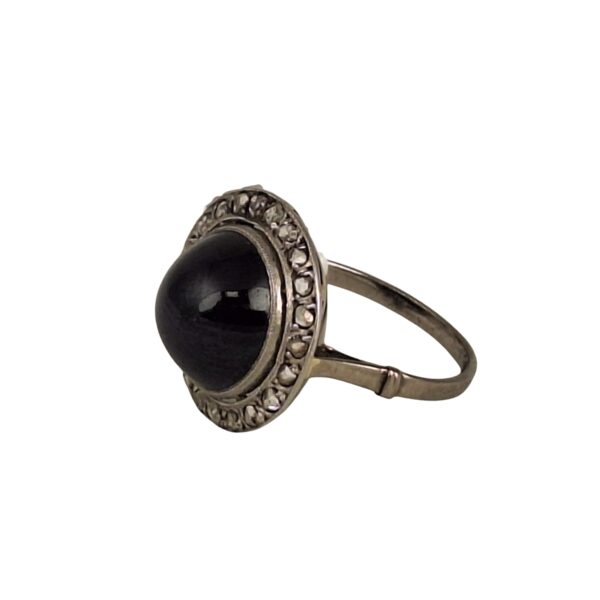 Antique, 8 Ct natural sapphire gold/platinum ring,19thC