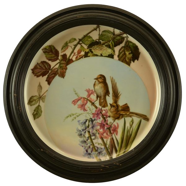 Antique Russian hand painted porcelain wall plate,19thC