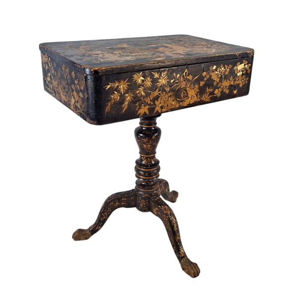 Antique Chinese Export handicraft table,19thC