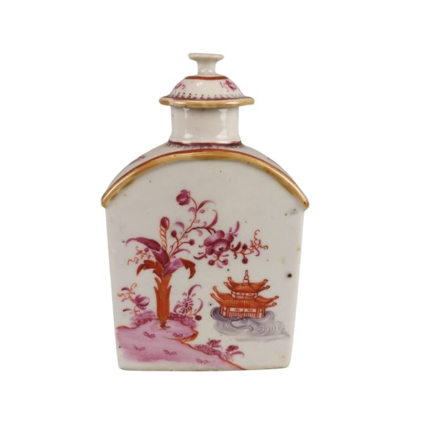 Antique Chinese porcelain tea caddy, 18thC