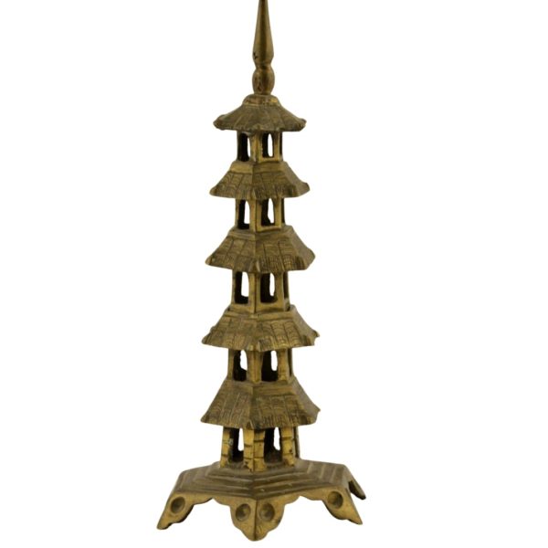 China,antique Chinese bronze Five-tier pagoda,tower,19thC