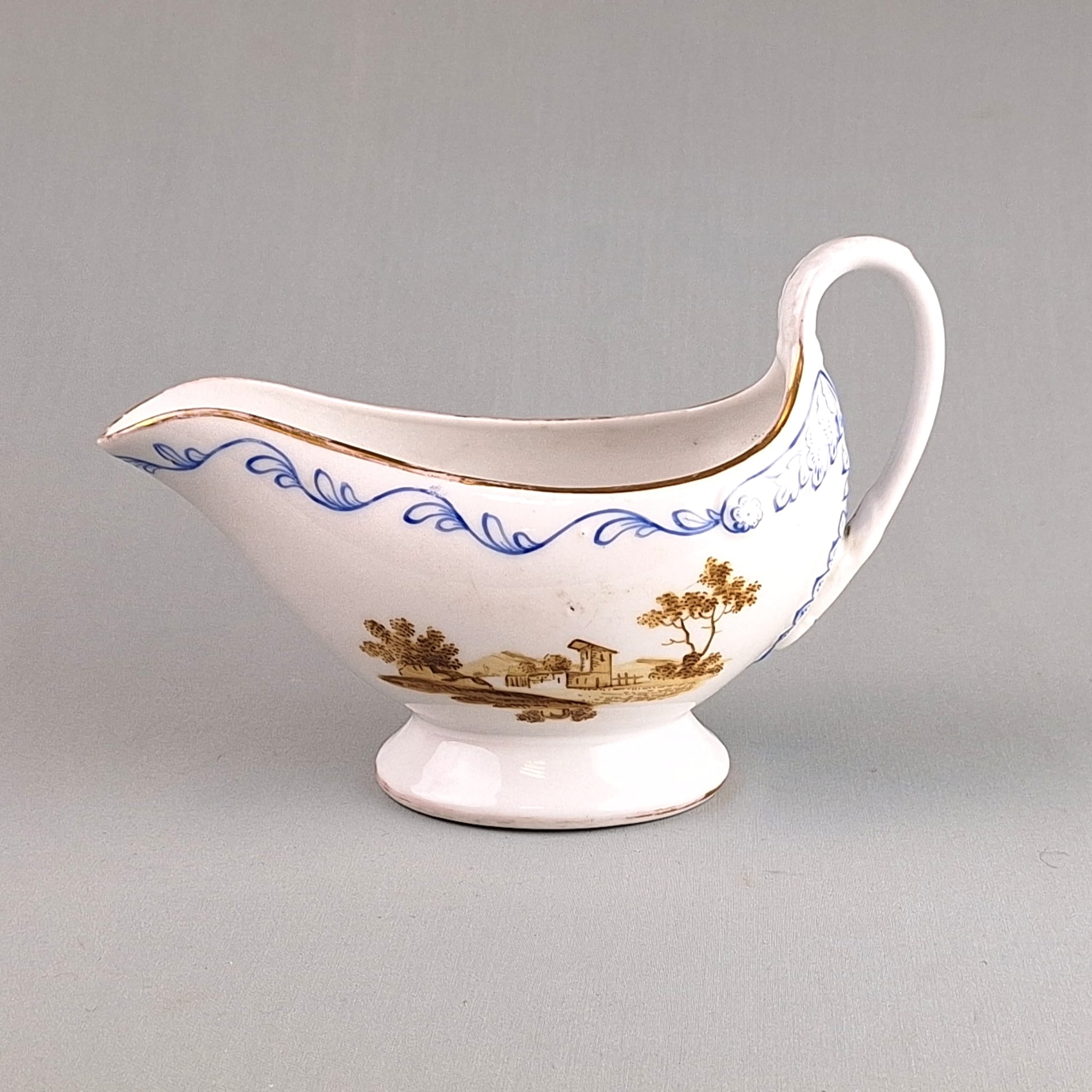 Antique Russian Popov factory porcelain creamer,early 19thC - Image 2