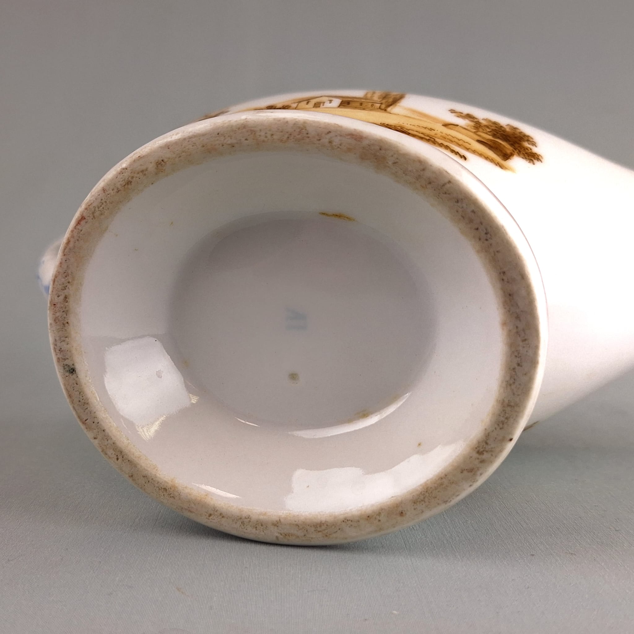 Antique Russian Popov factory porcelain creamer,early 19thC - Image 8
