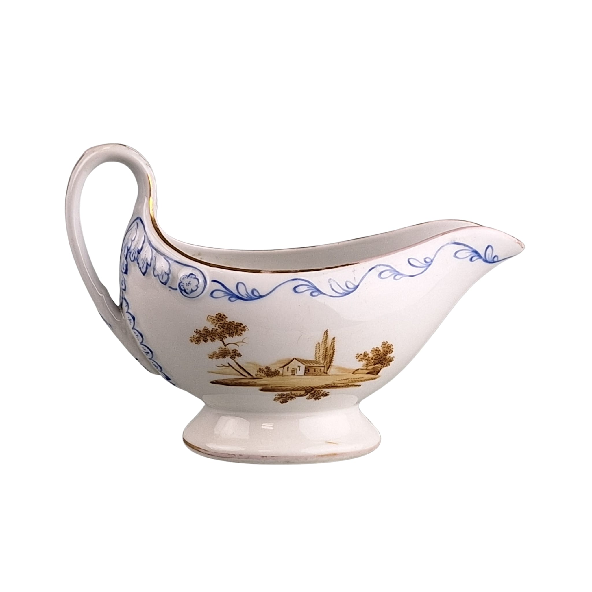 Antique Russian Popov factory porcelain creamer,early 19thC